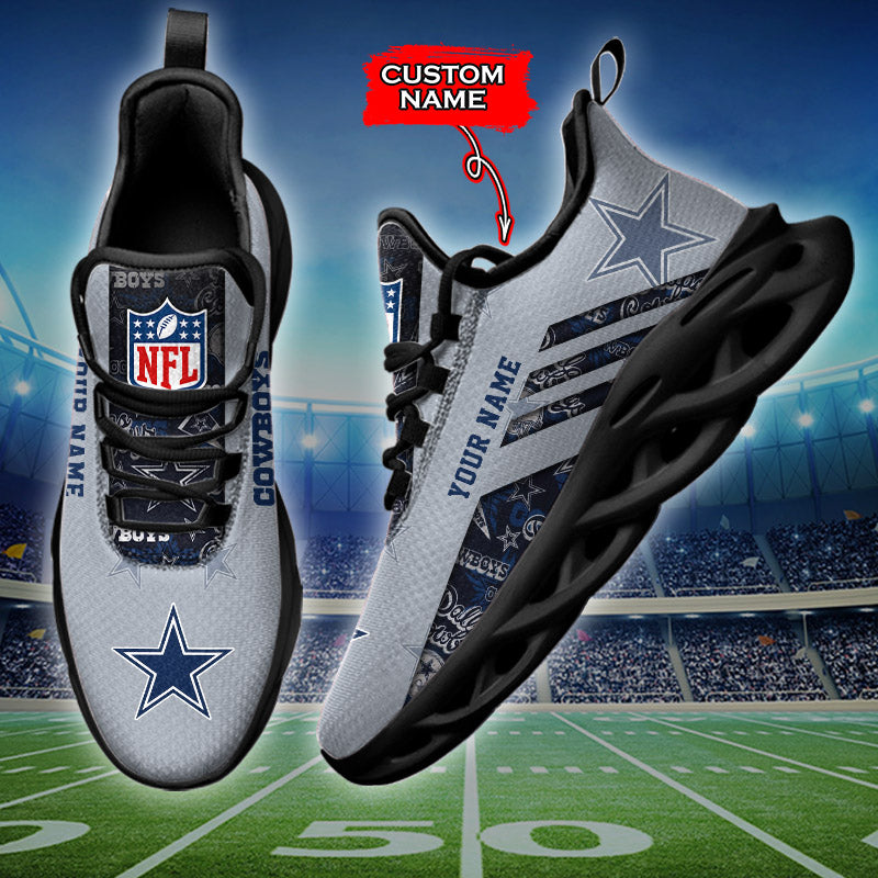 Ideafootwear Dallas Cowboys NFL Max Soul Shoes Sneakers For Men And Women