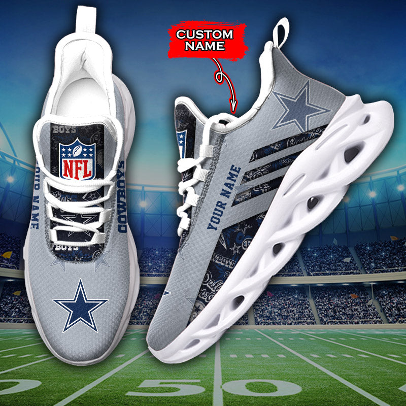 Ideafootwear Dallas Cowboys NFL Max Soul Shoes Sneakers For Men And Women