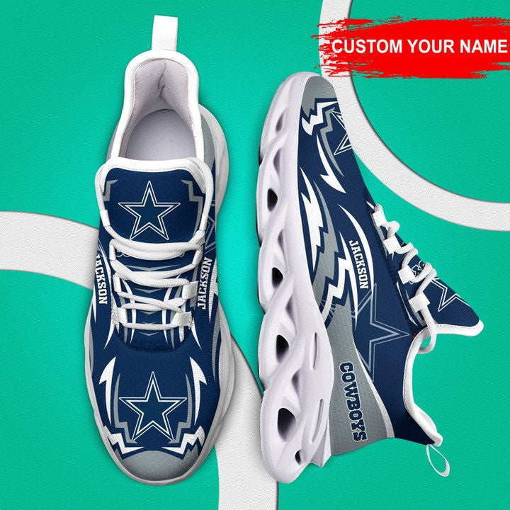 Ideafootwear Dallas Cowboys NFL Max Soul Shoes Sneakers For Men And Women