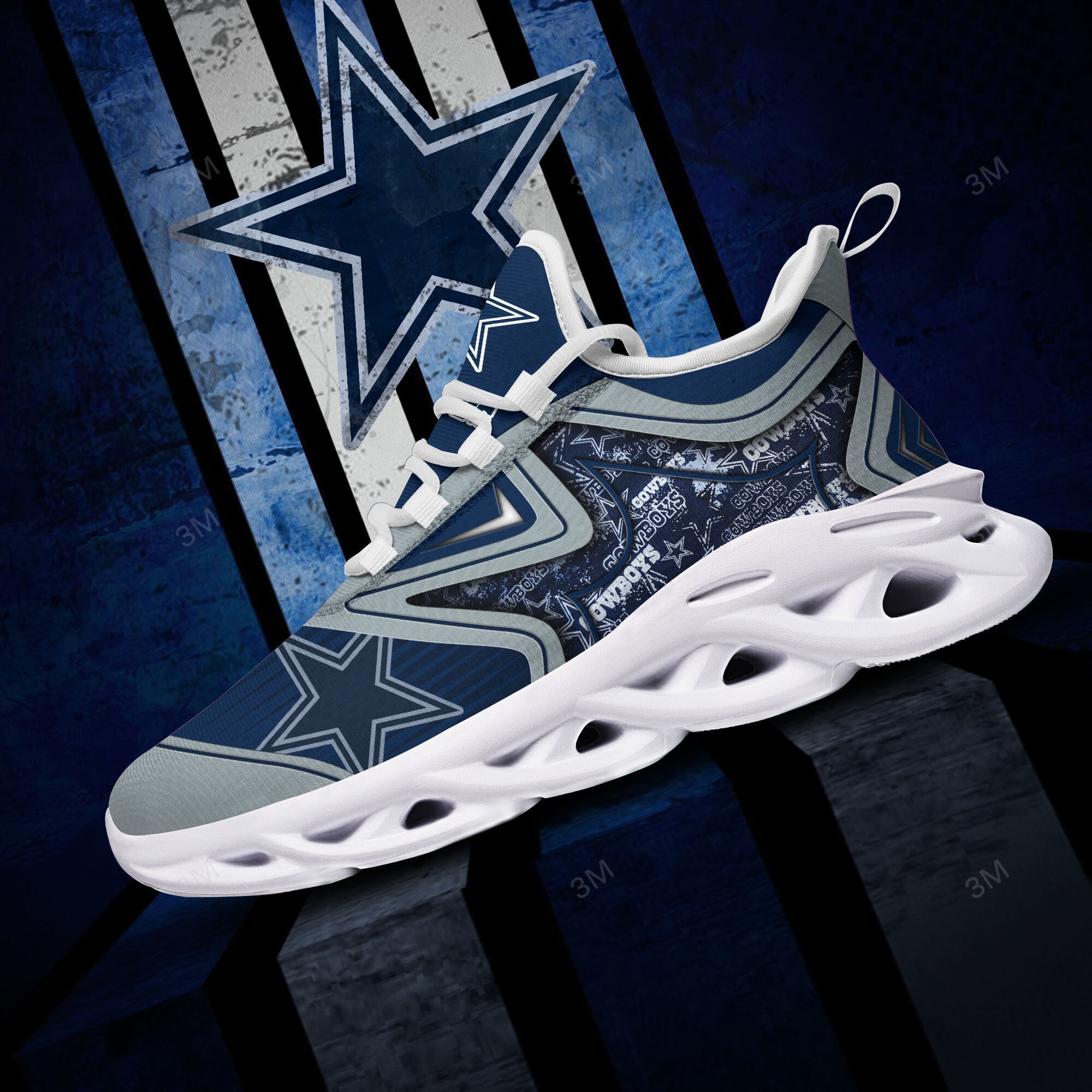 Ideafootwear Dallas Cowboys NFL Max Soul Shoes Sneakers For Men And Women