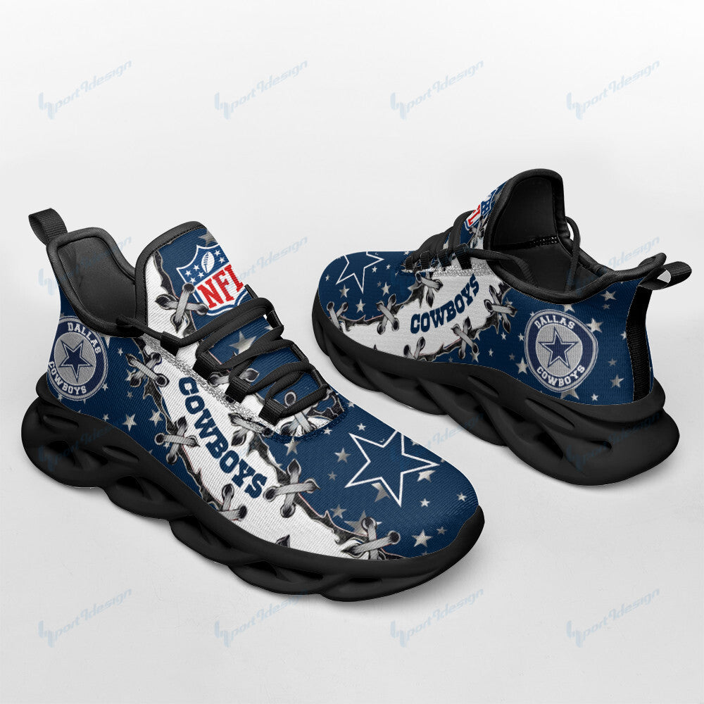 Ideafootwear Dallas Cowboys NFL Max Soul Shoes Sneakers For Men And Women
