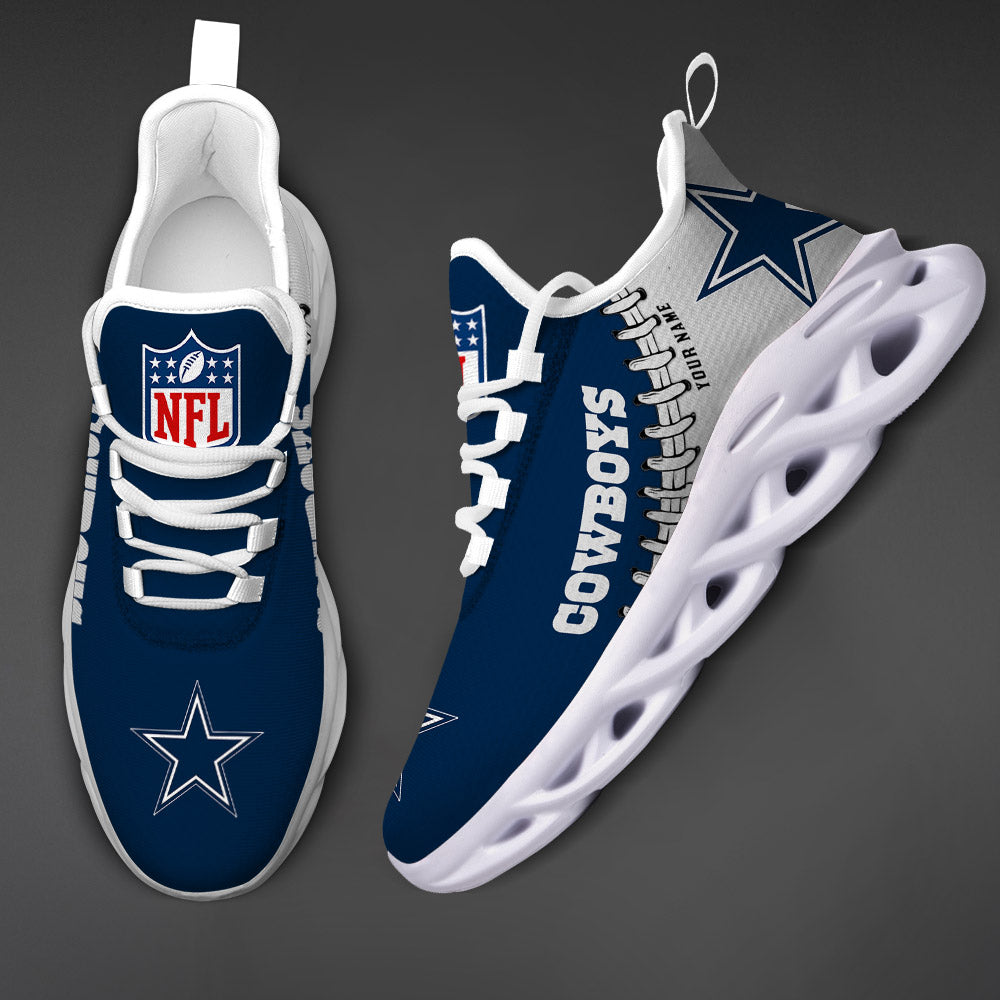 Ideafootwear Dallas Cowboys NFL Max Soul Shoes Sneakers For Men And Women