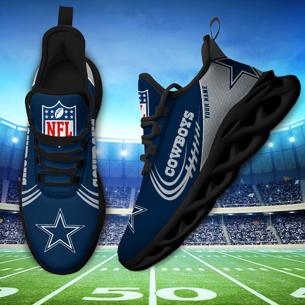 Ideafootwear Dallas Cowboys NFL Max Soul Shoes Sneakers For Men And Women
