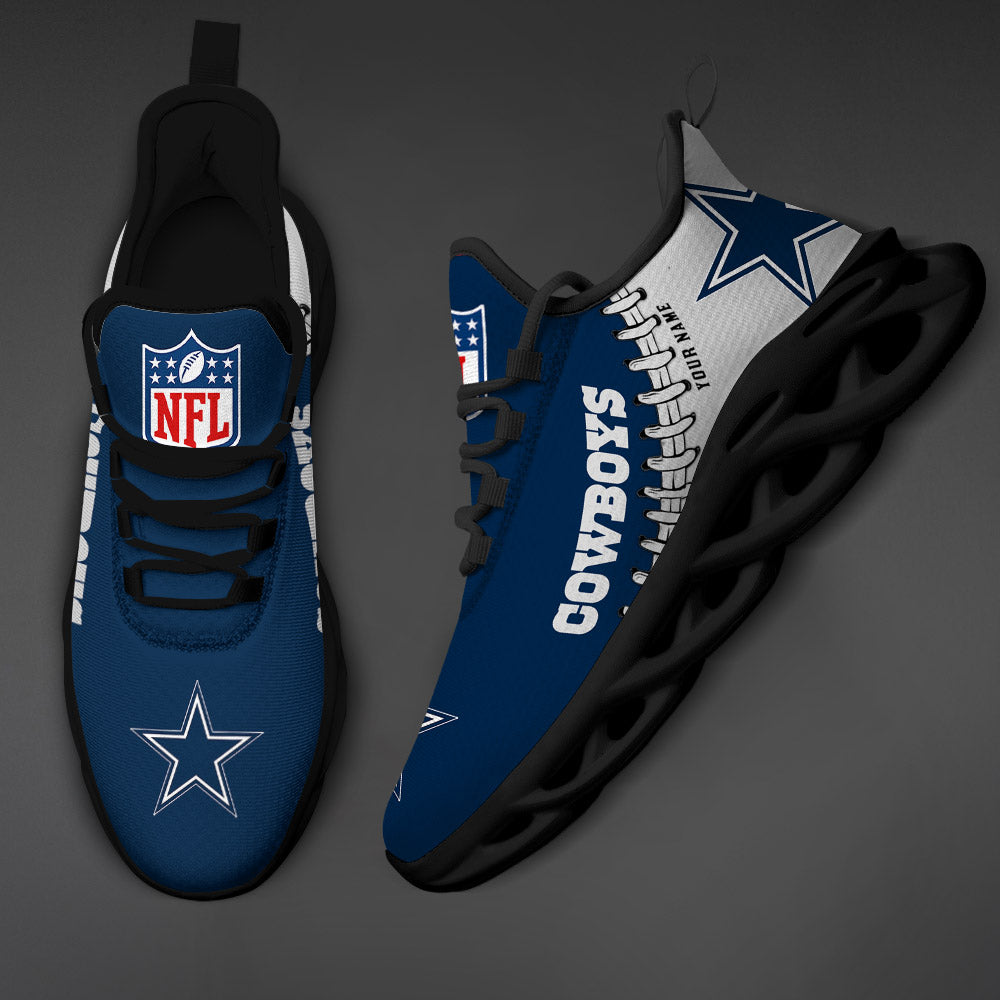 Ideafootwear Dallas Cowboys NFL Max Soul Shoes Sneakers For Men And Women