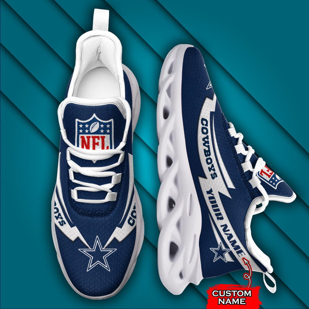 Ideafootwear Dallas Cowboys NFL Max Soul Shoes Sneakers For Men And Women