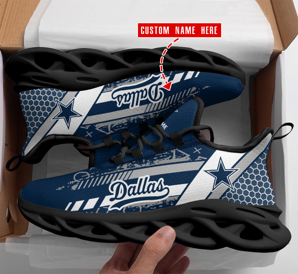 Ideafootwear Dallas Cowboys NFL Max Soul Shoes Sneakers For Men And Women