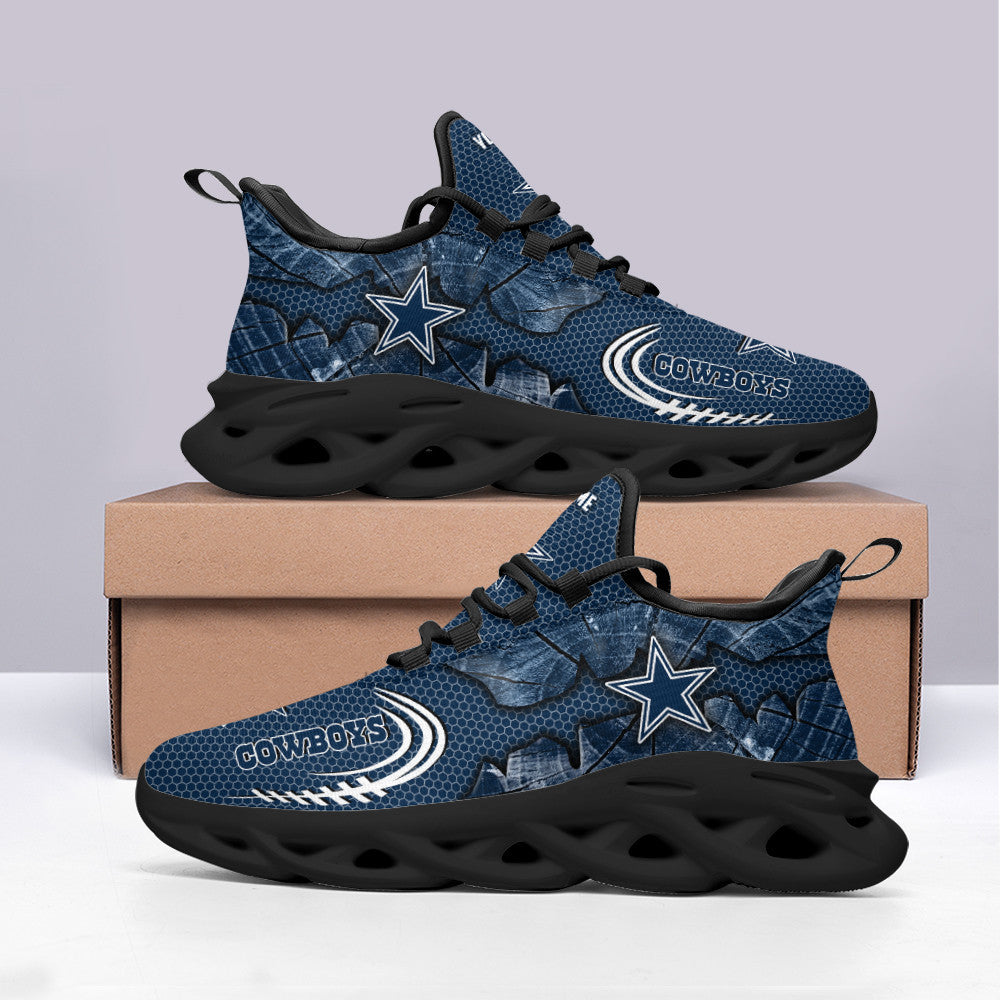 Ideafootwear Dallas Cowboys NFL Max Soul Shoes Sneakers For Men And Women