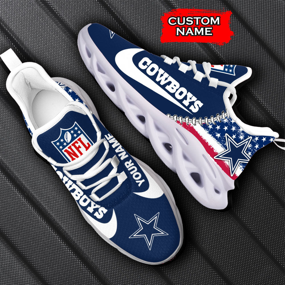 Ideafootwear Dallas Cowboys NFL Max Soul Shoes Sneakers For Men And Women