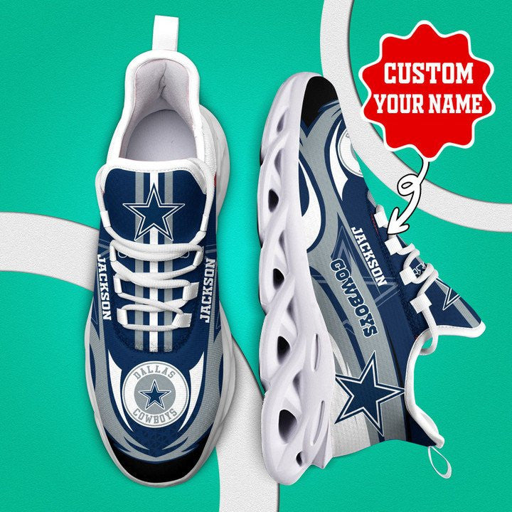 Ideafootwear Dallas Cowboys NFL Max Soul Shoes Sneakers For Men And Women