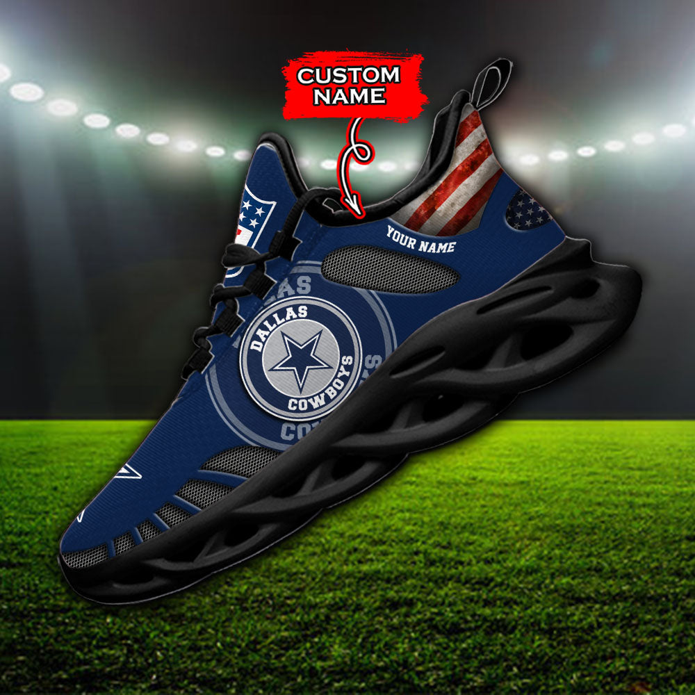 Ideafootwear Dallas Cowboys NFL Max Soul Shoes Sneakers For Men And Women
