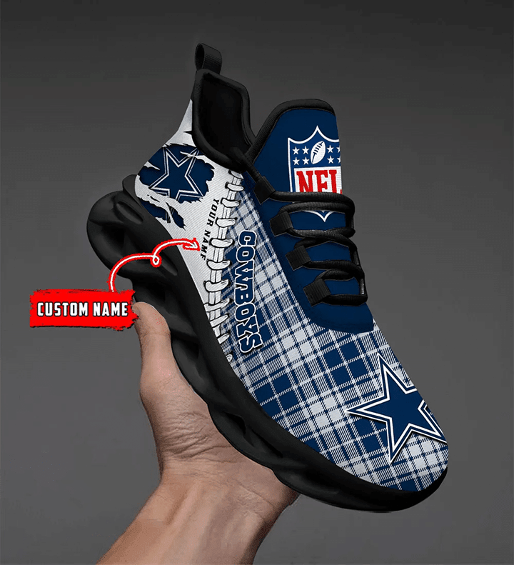 Ideafootwear Dallas Cowboys NFL Max Soul Shoes Sneakers For Men And Women