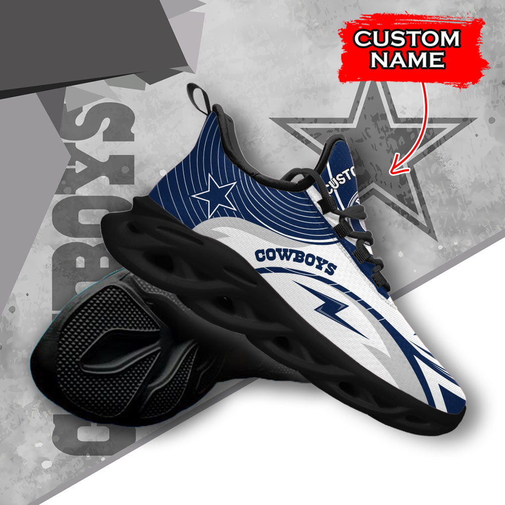 Ideafootwear Dallas Cowboys NFL Max Soul Shoes Sneakers For Men And Women