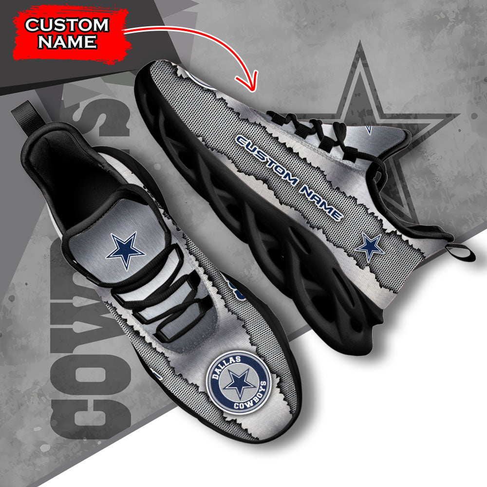 Ideafootwear Dallas Cowboys NFL Max Soul Shoes Sneakers For Men And Women