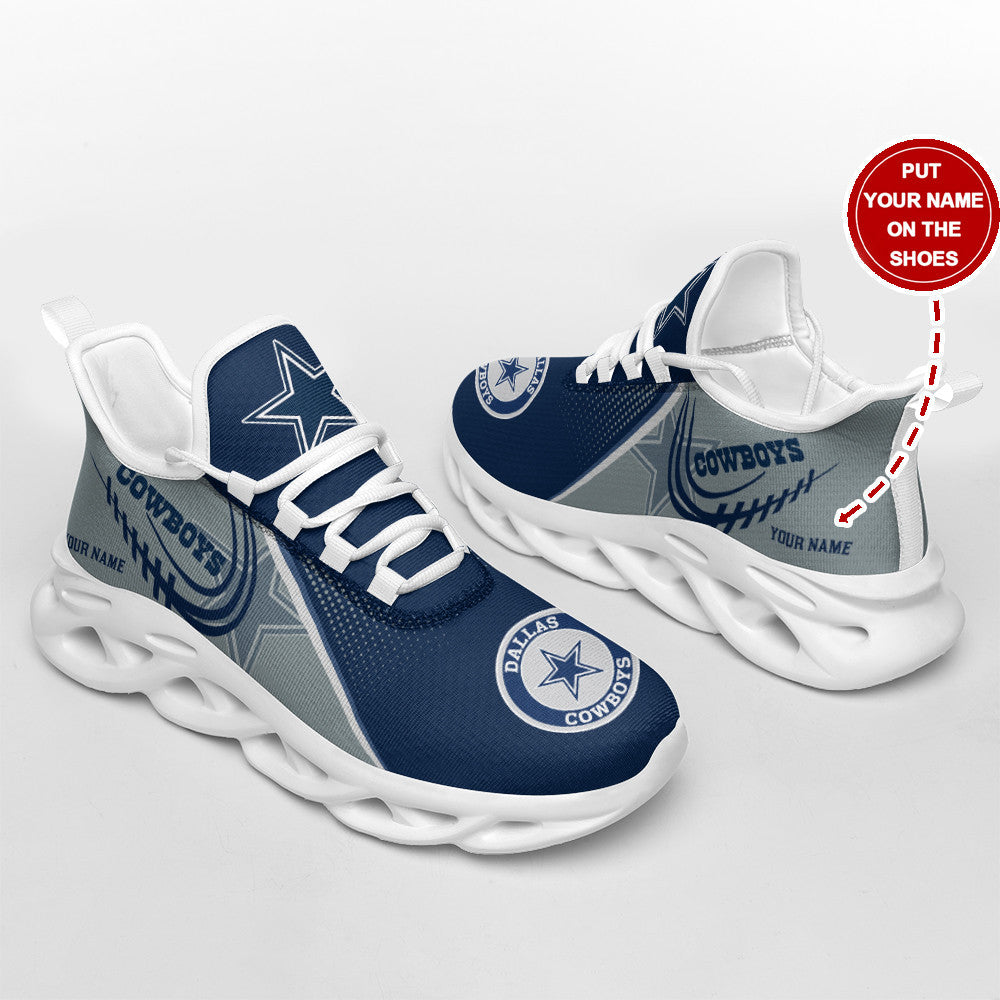 Ideafootwear Dallas Cowboys NFL Max Soul Shoes Sneakers For Men And Women