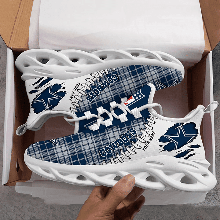 Ideafootwear Dallas Cowboys NFL Max Soul Shoes Sneakers For Men And Women