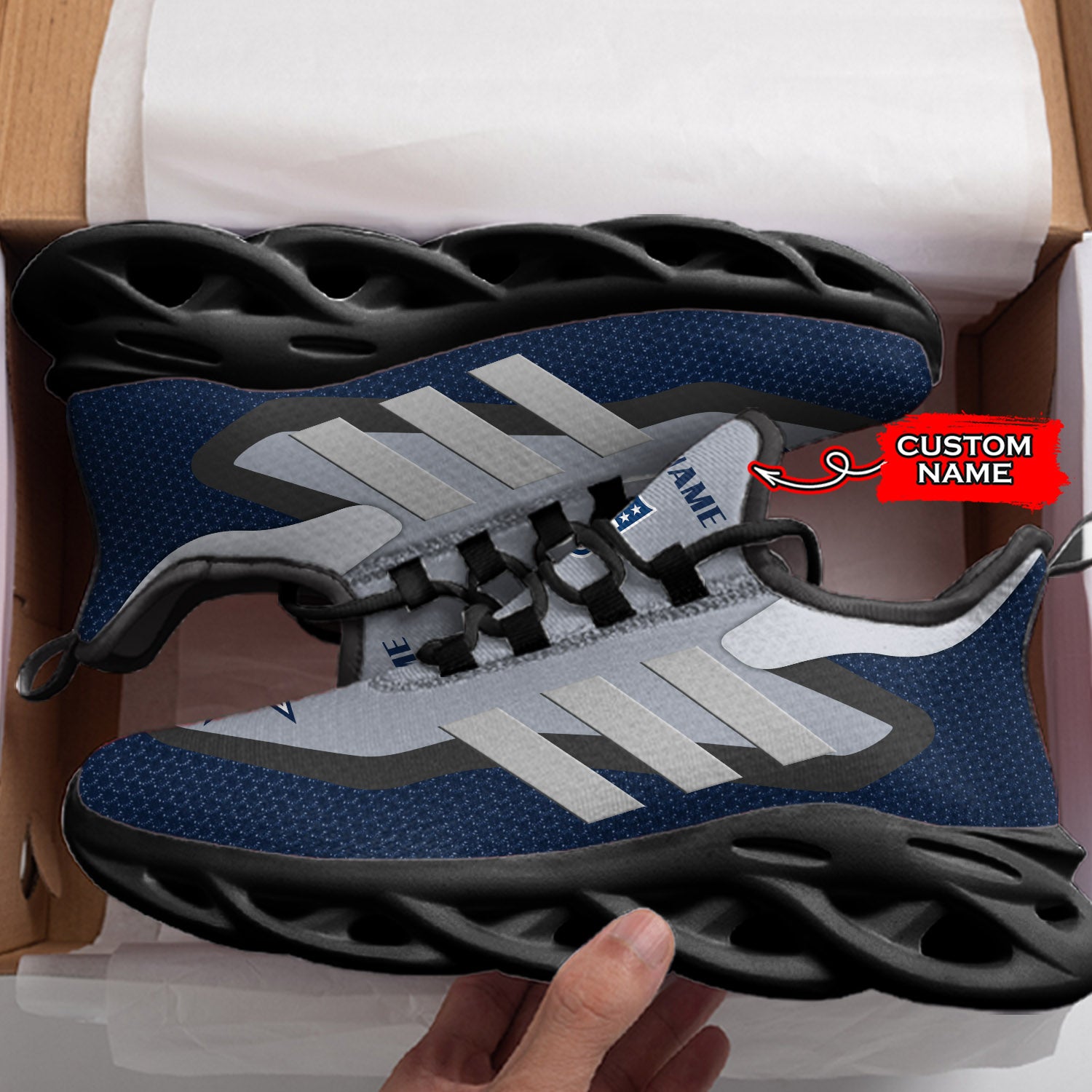 Ideafootwear Dallas Cowboys NFL Max Soul Shoes Sneakers For Men And Women