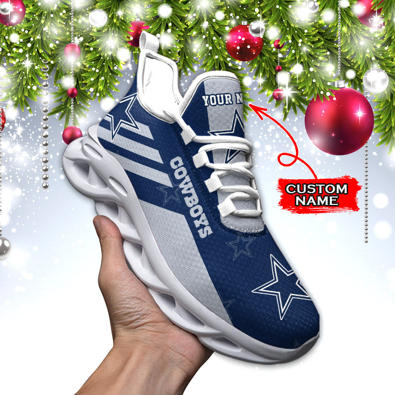 Ideafootwear Dallas Cowboys NFL Max Soul Shoes Sneakers For Men And Women
