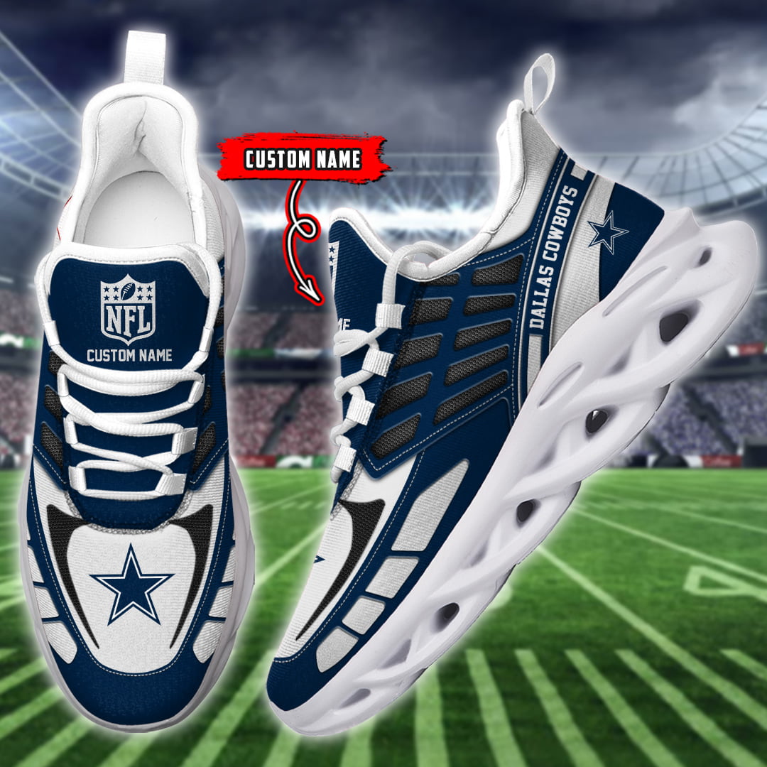 Ideafootwear Dallas Cowboys NFL Max Soul Shoes Sneakers For Men And Women