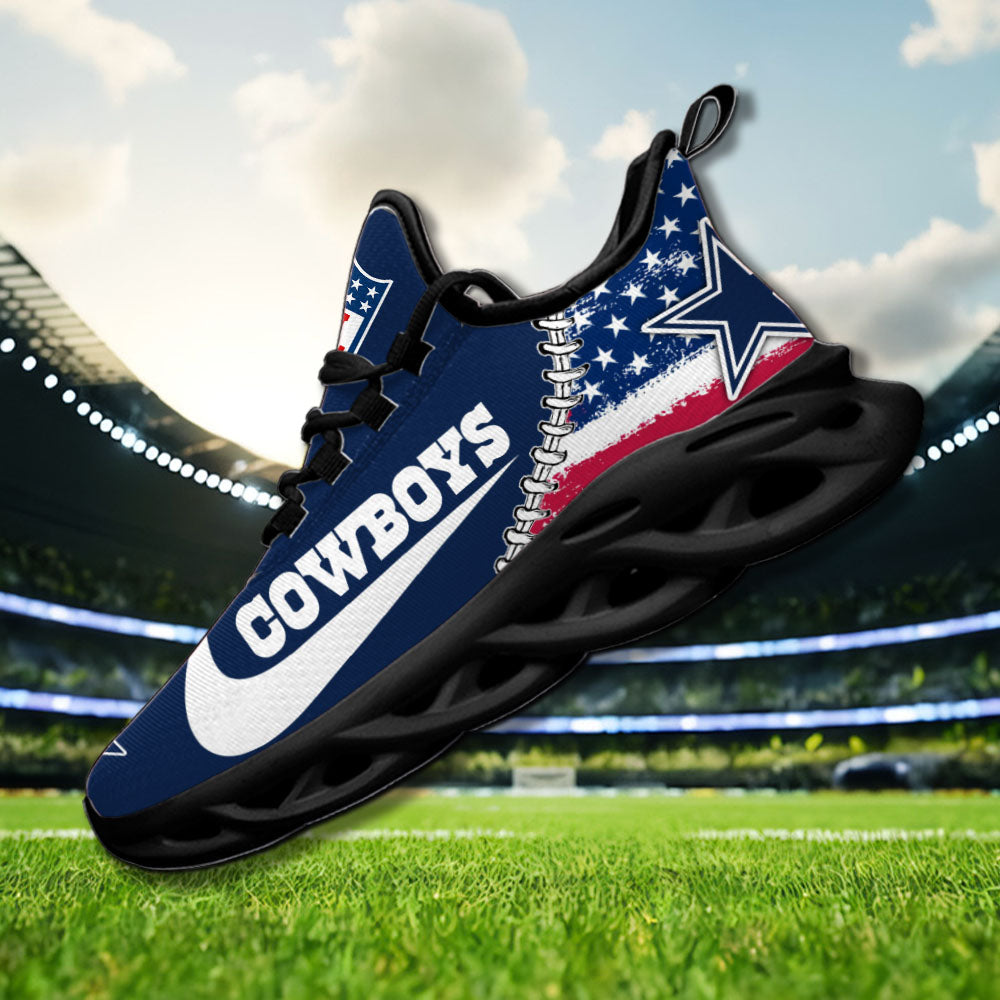 Ideafootwear Dallas Cowboys NFL Max Soul Shoes Sneakers For Men And Women