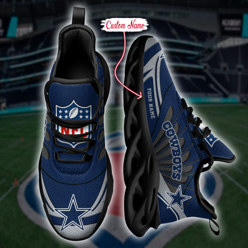 Ideafootwear Dallas Cowboys NFL Max Soul Shoes Sneakers For Men And Women