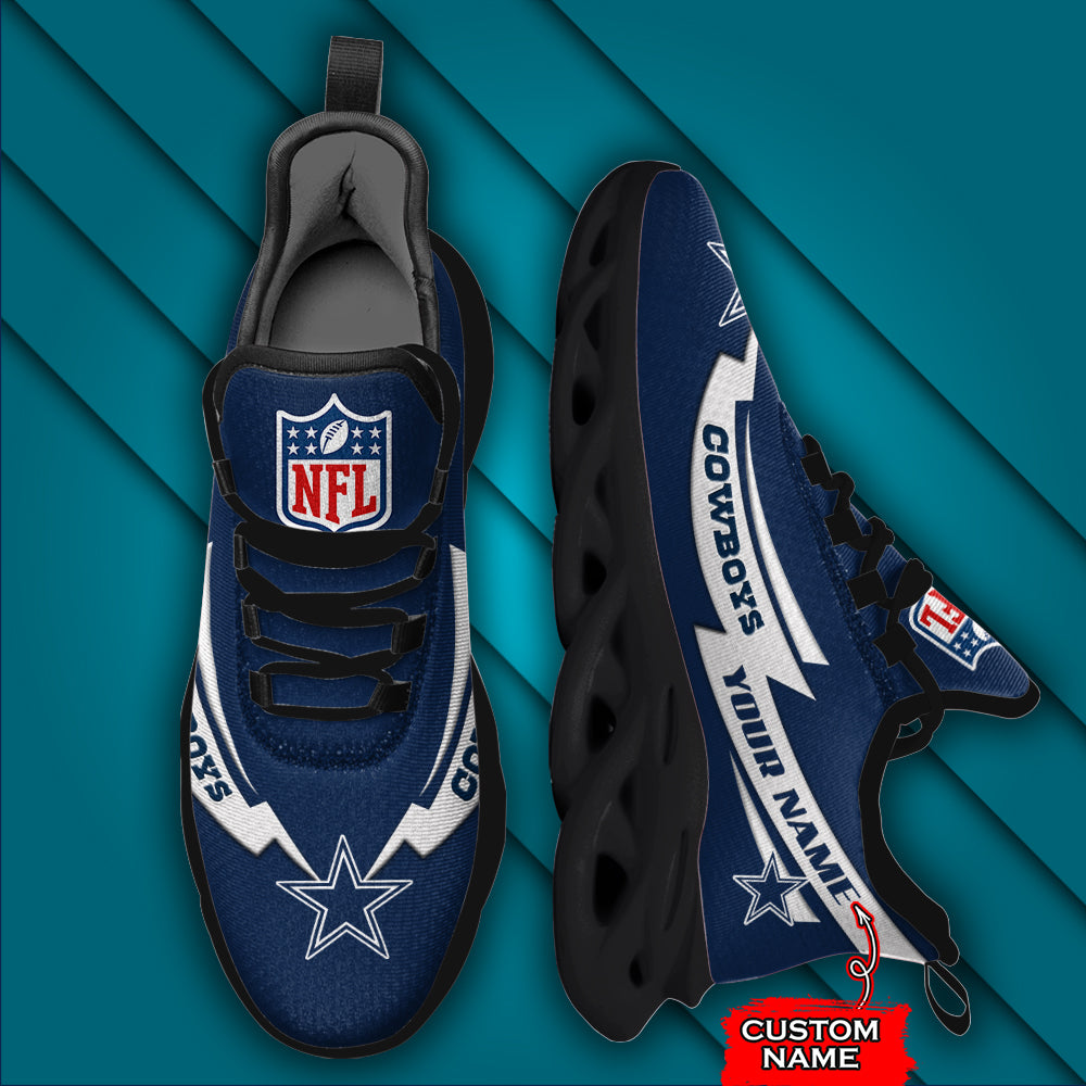 Ideafootwear Dallas Cowboys NFL Max Soul Shoes Sneakers For Men And Women