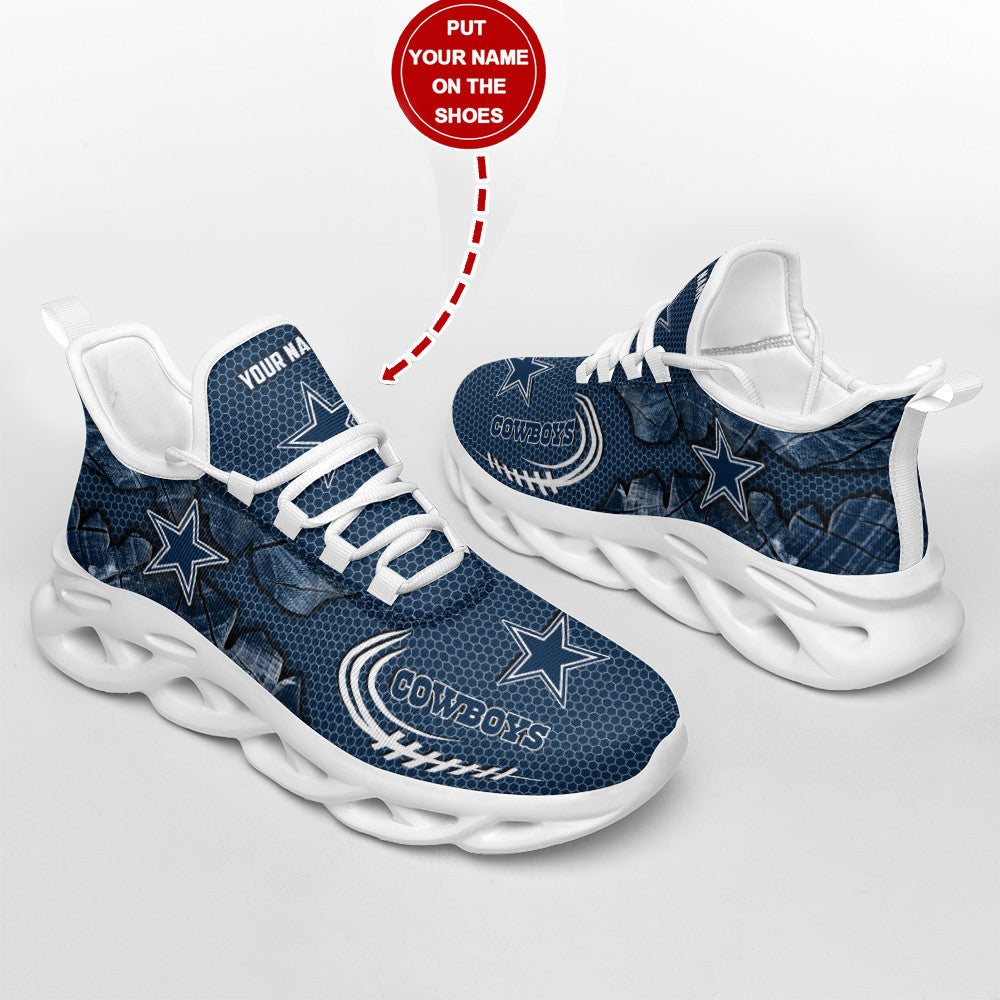 Ideafootwear Dallas Cowboys NFL Max Soul Shoes Sneakers For Men And Women