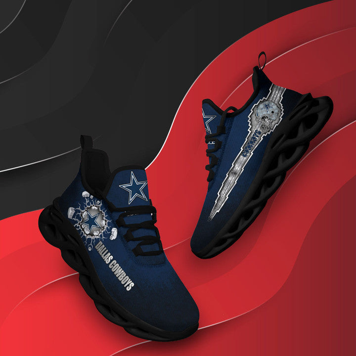 Ideafootwear Dallas Cowboys NFL Max Soul Shoes Sneakers For Men And Women