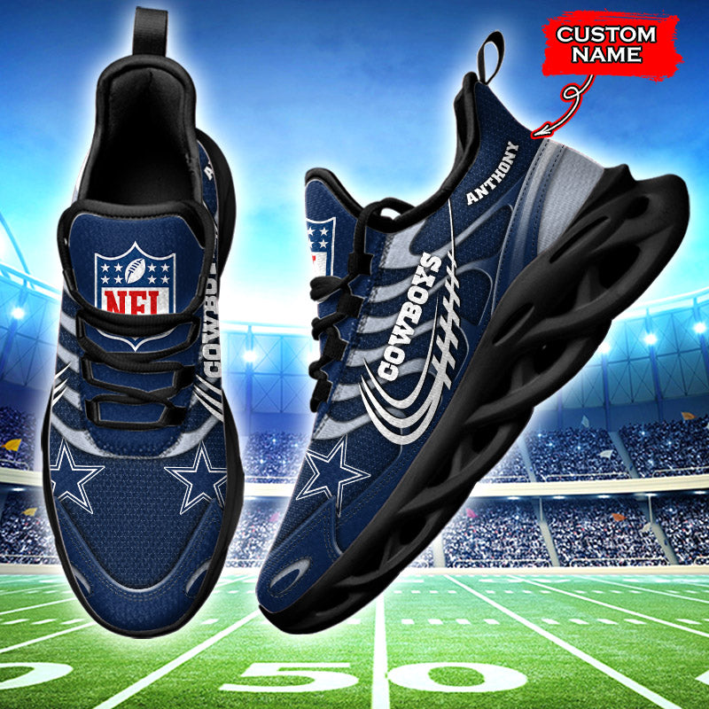 Ideafootwear Dallas Cowboys NFL Max Soul Shoes Sneakers For Men And Women