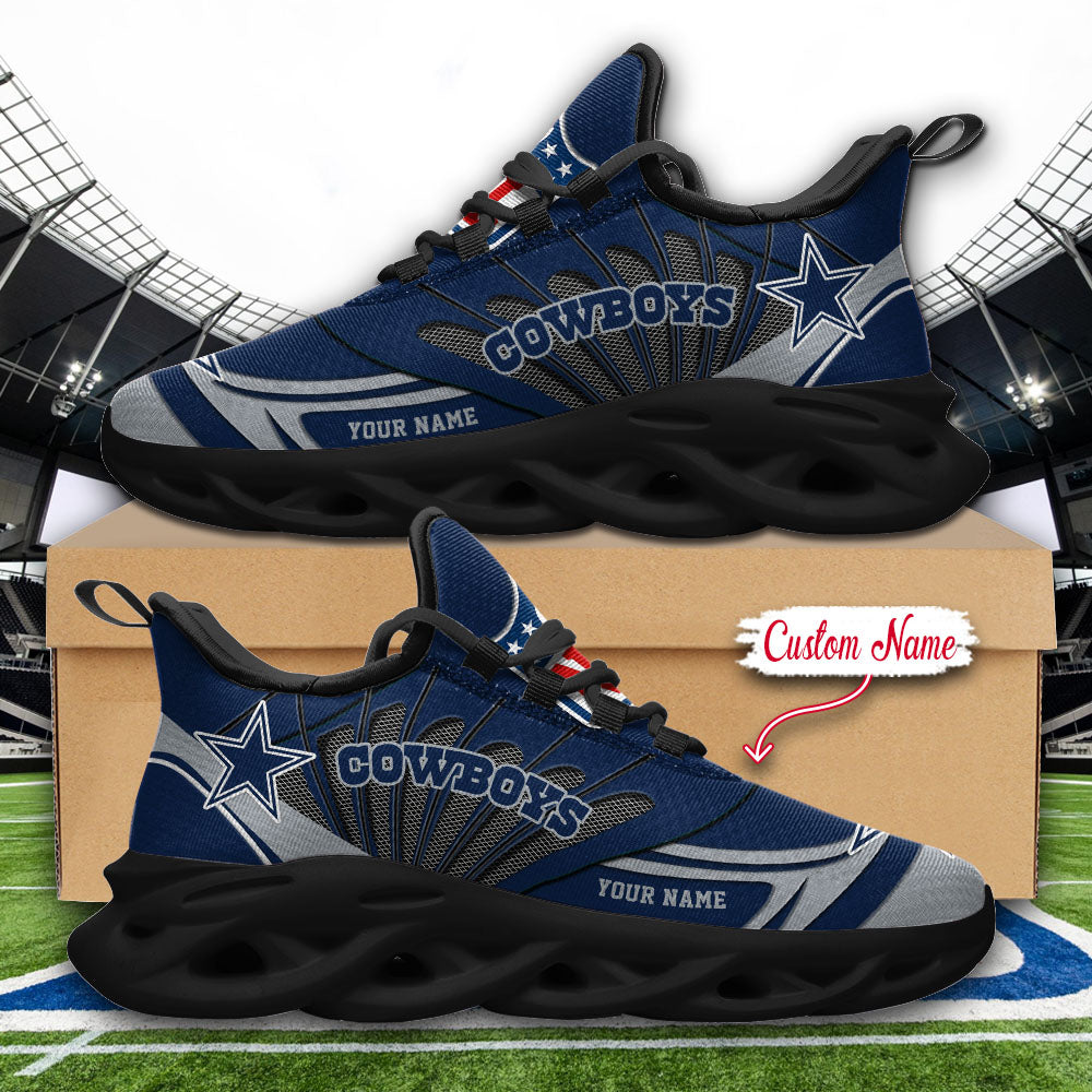 Ideafootwear Dallas Cowboys NFL Max Soul Shoes Sneakers For Men And Women