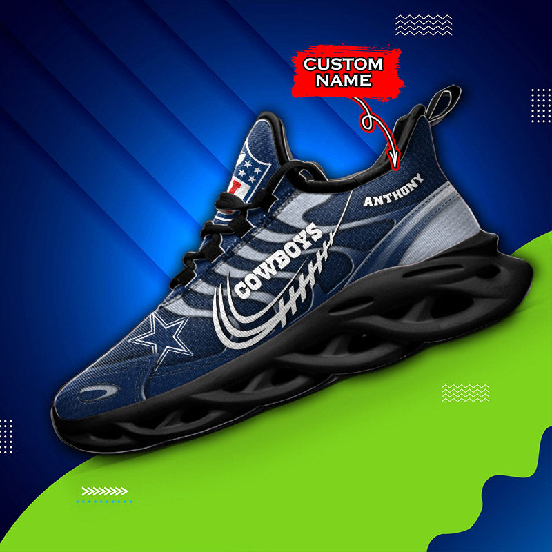 Ideafootwear Dallas Cowboys NFL Max Soul Shoes Sneakers For Men And Women