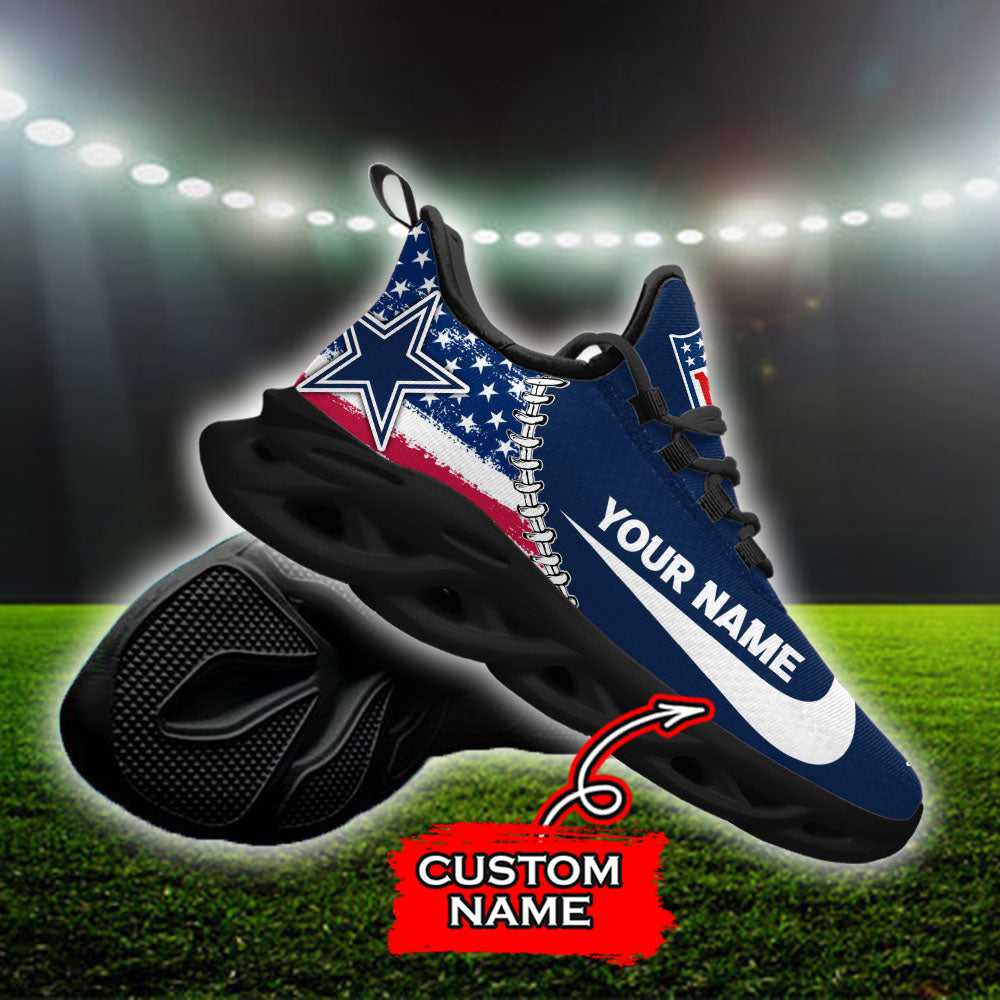 Ideafootwear Dallas Cowboys NFL Max Soul Shoes Sneakers For Men And Women