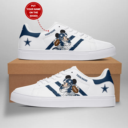Ideafootwear Dallas Cowboys Skate Stan Shoes Sneakes For Men And Women