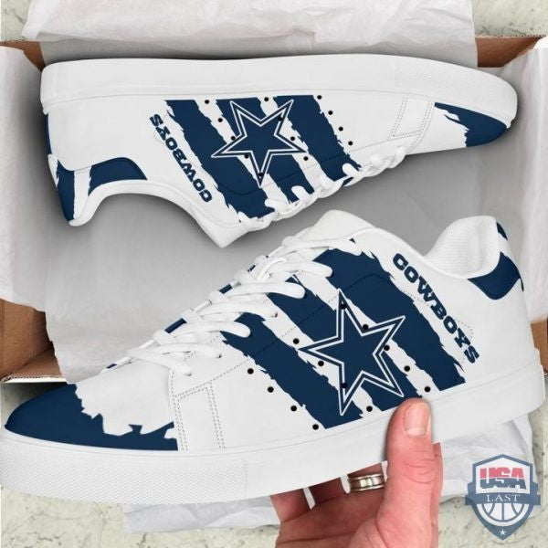 Ideafootwear Dallas Cowboys Skate Stan Shoes Sneakes For Men And Women