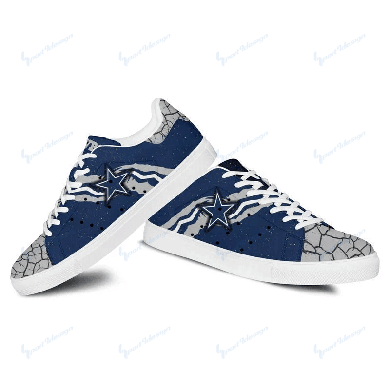 Ideafootwear Dallas Cowboys Skate Stan Shoes Sneakes For Men And Women