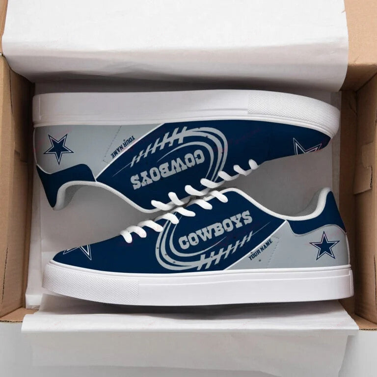 Ideafootwear Dallas Cowboys Skate Stan Shoes Sneakes For Men And Women