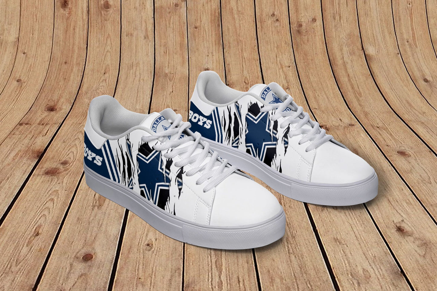 Ideafootwear Dallas Cowboys Skate Stan Shoes Sneakes For Men And Women