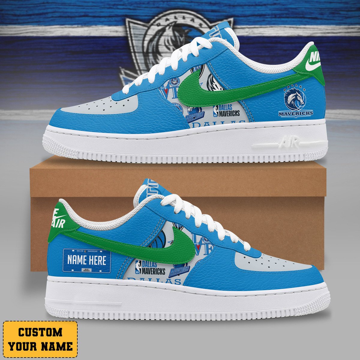 Ideafootwear Dallas Mavericks Air Low-Top Sneakers Shoes For Men And Women