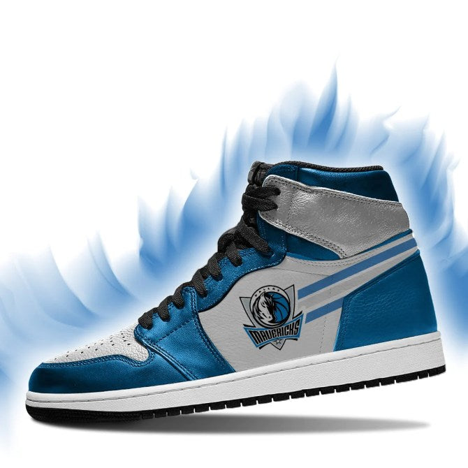 Ideafootwear Dallas Mavericks NBA AJ1 High Sneakers Shoes For Men And Women