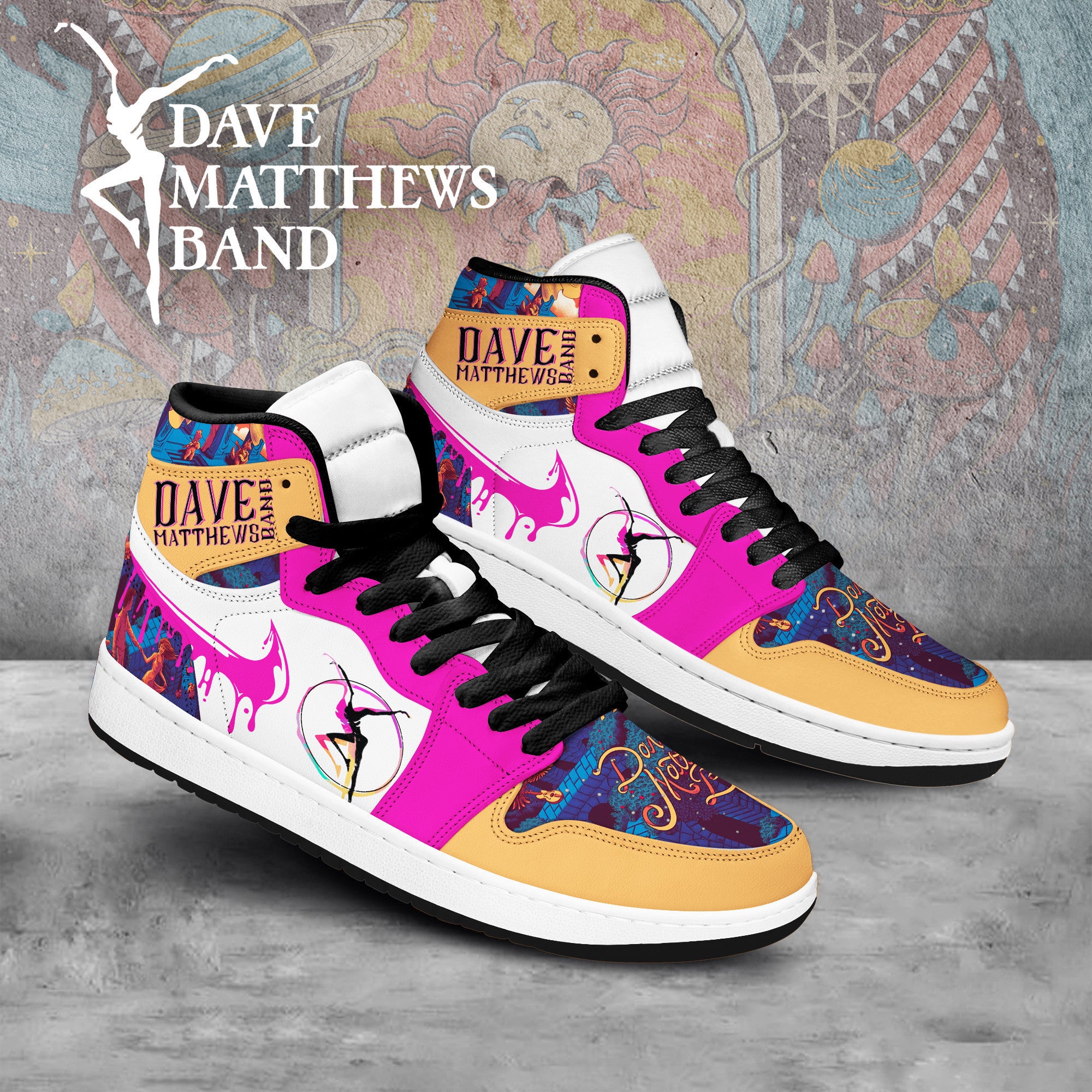 Ideafootwear Dave Matthews Band AJ1 High Sneakers Shoes For Men And Women