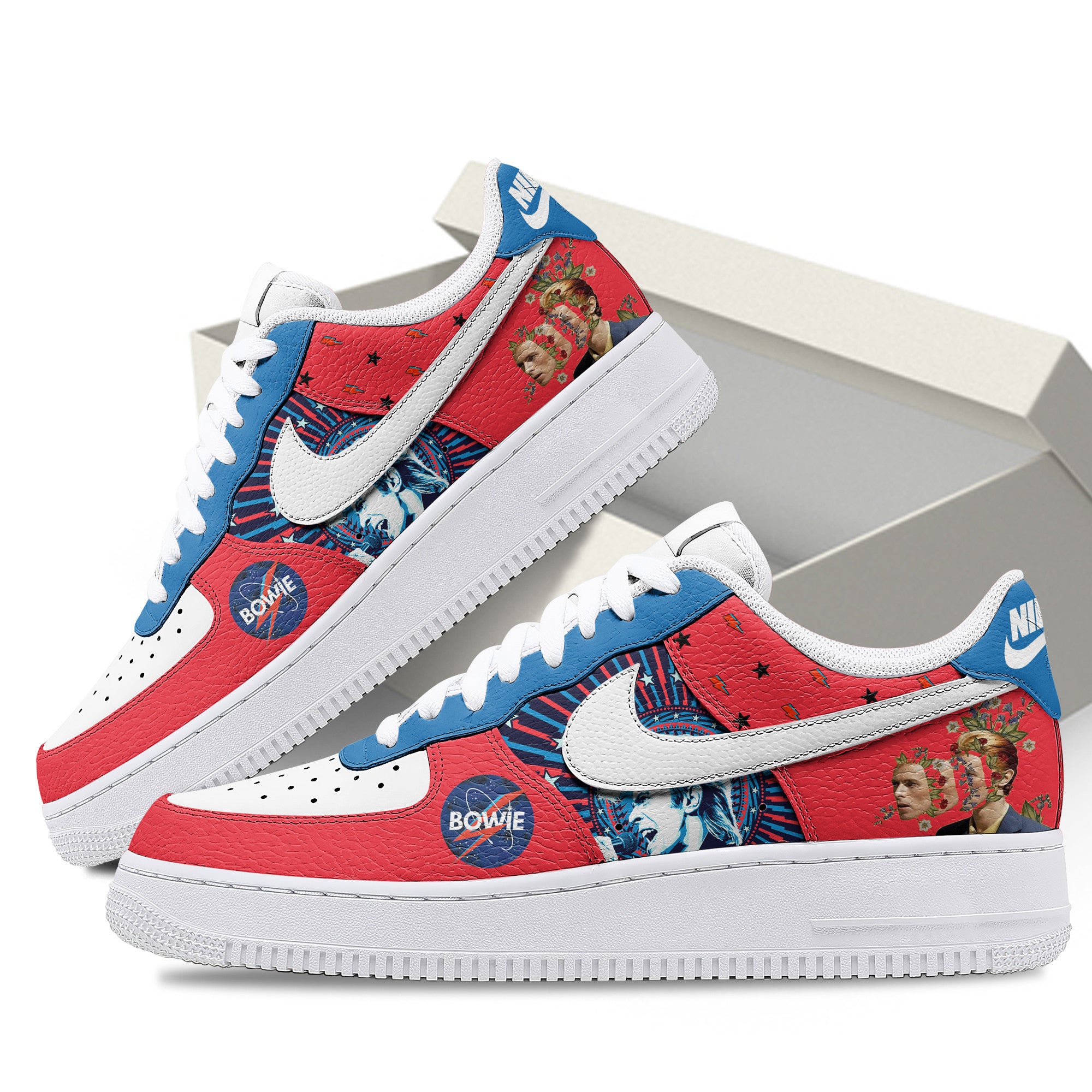 Ideafootwear David Bowie Air Low-Top Sneakers Shoes For Men And Women