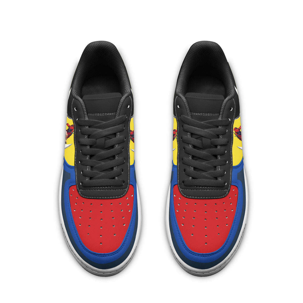 Ideafootwear Deadpool & Wolverine Air Low-Top Sneakers Shoes For Men And Women