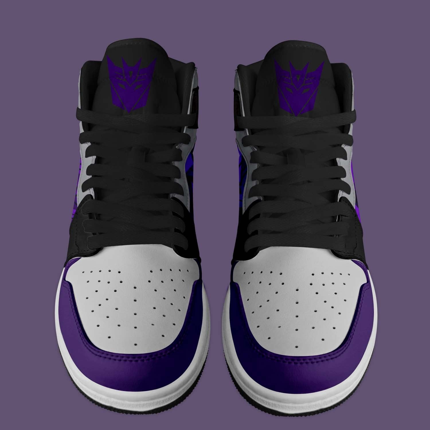 Ideafootwear Decepticon Attack AJ1 High Sneakers Shoes For Men And Women