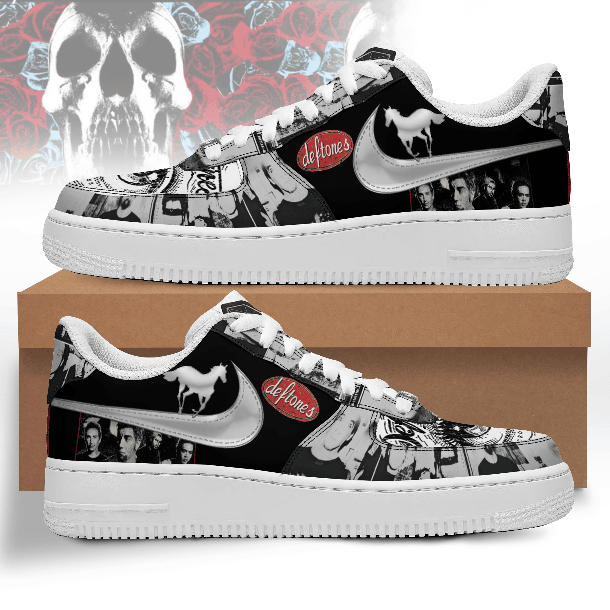 Ideafootwear Deftones Air Low-Top Sneakers Shoes For Men And Women
