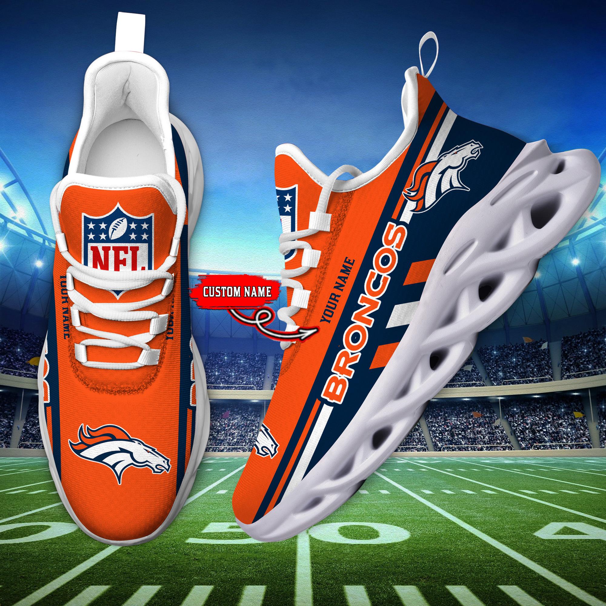 Ideafootwear Denver Broncos Max Soul Shoes Sneakers For Men And Women