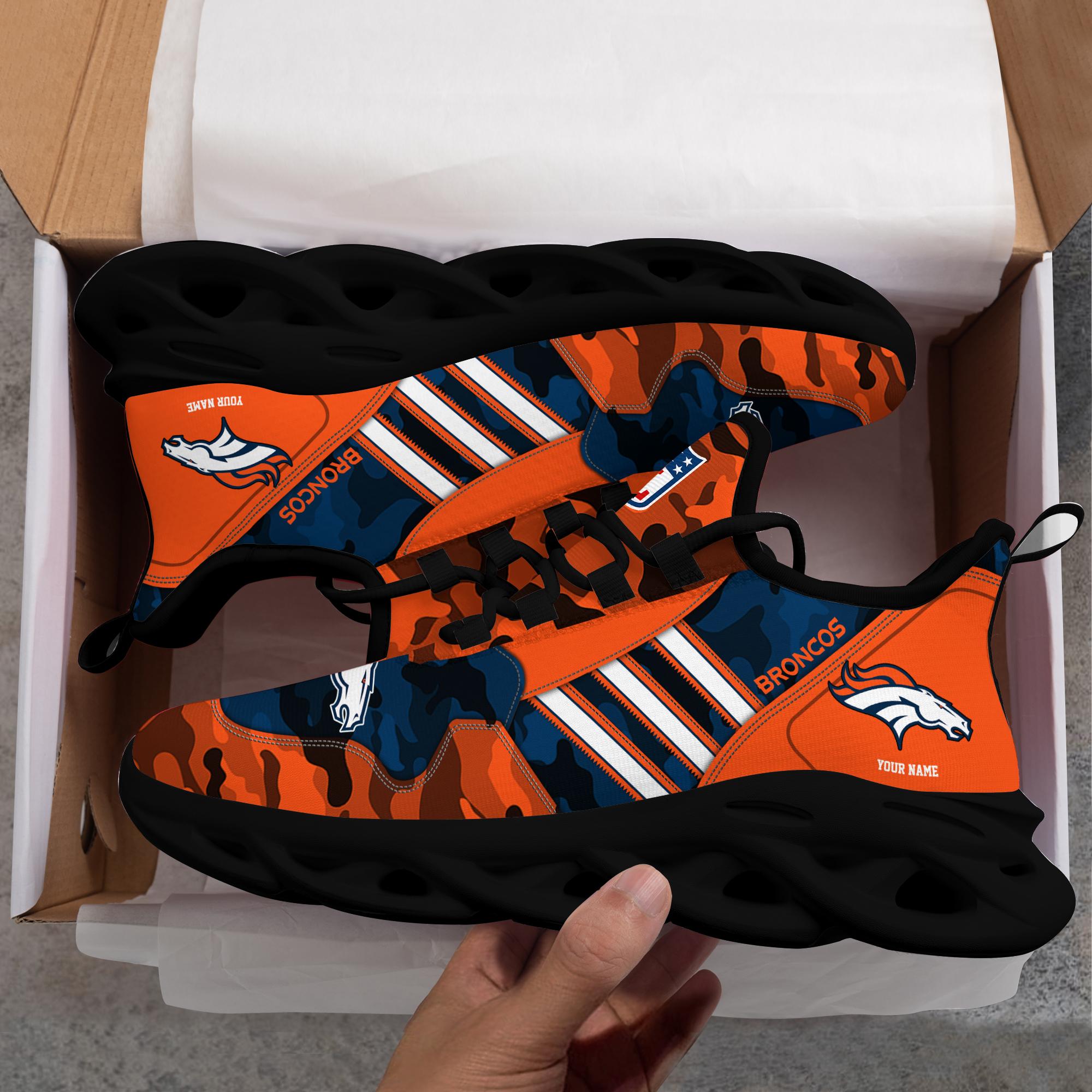 Ideafootwear Denver Broncos Max Soul Shoes Sneakers For Men And Women