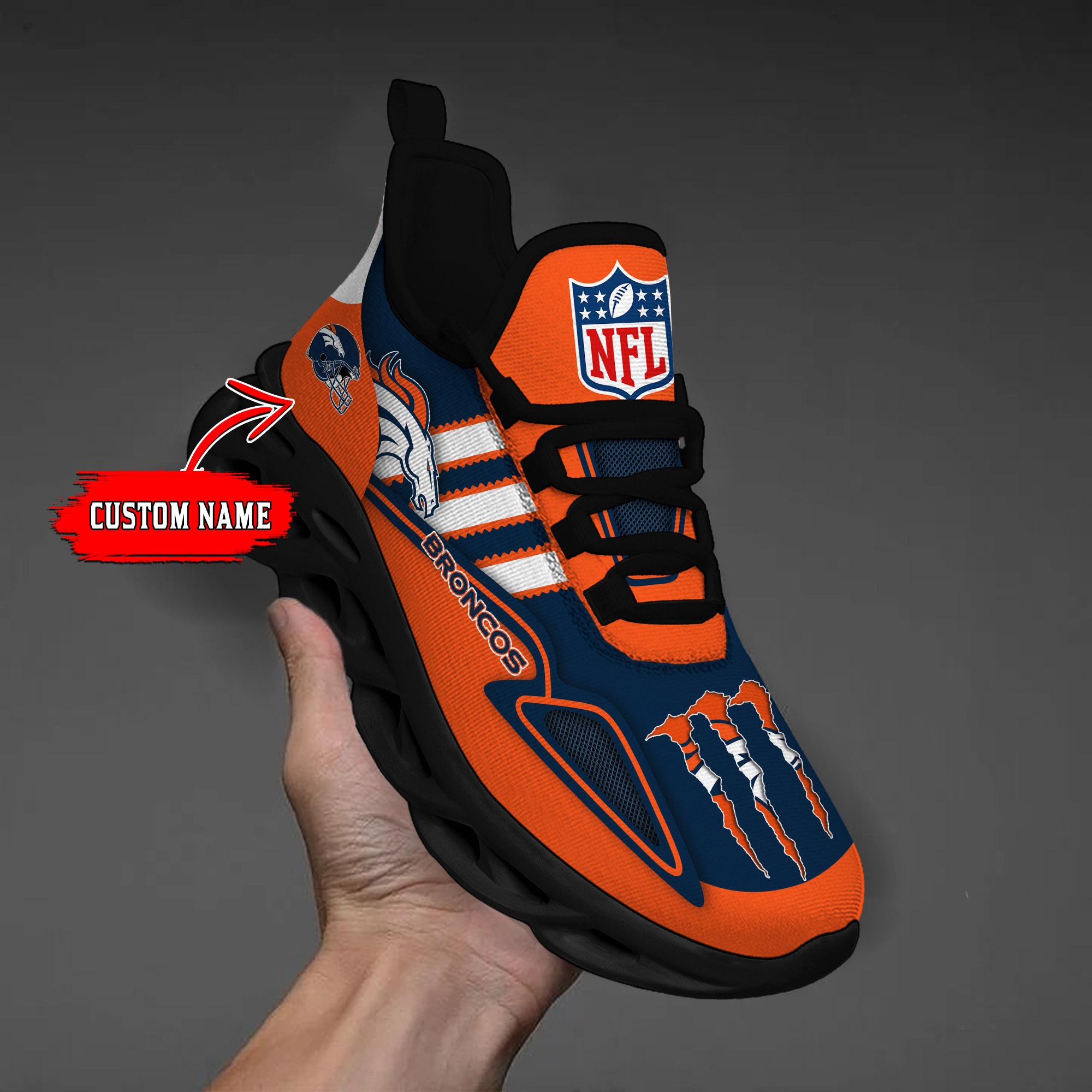 Ideafootwear Denver Broncos Max Soul Shoes Sneakers For Men And Women