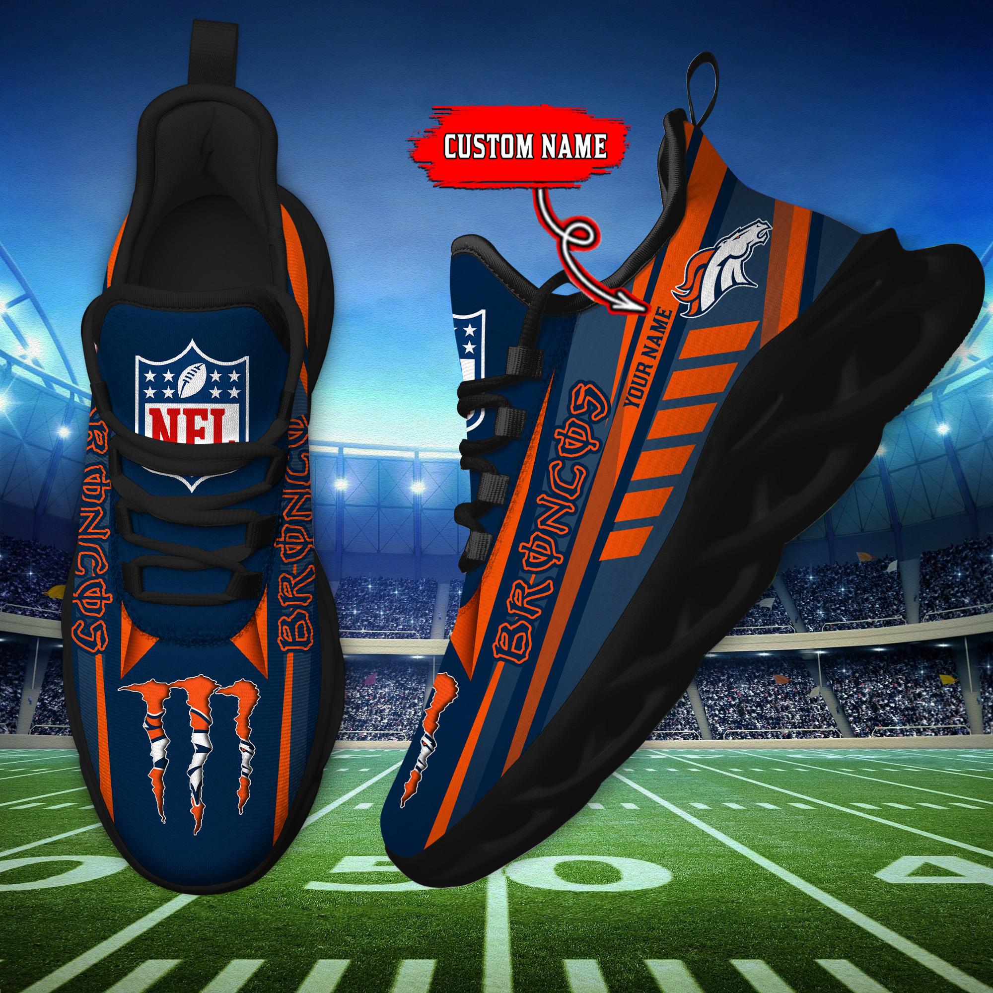 Ideafootwear Denver Broncos Max Soul Shoes Sneakers For Men And Women