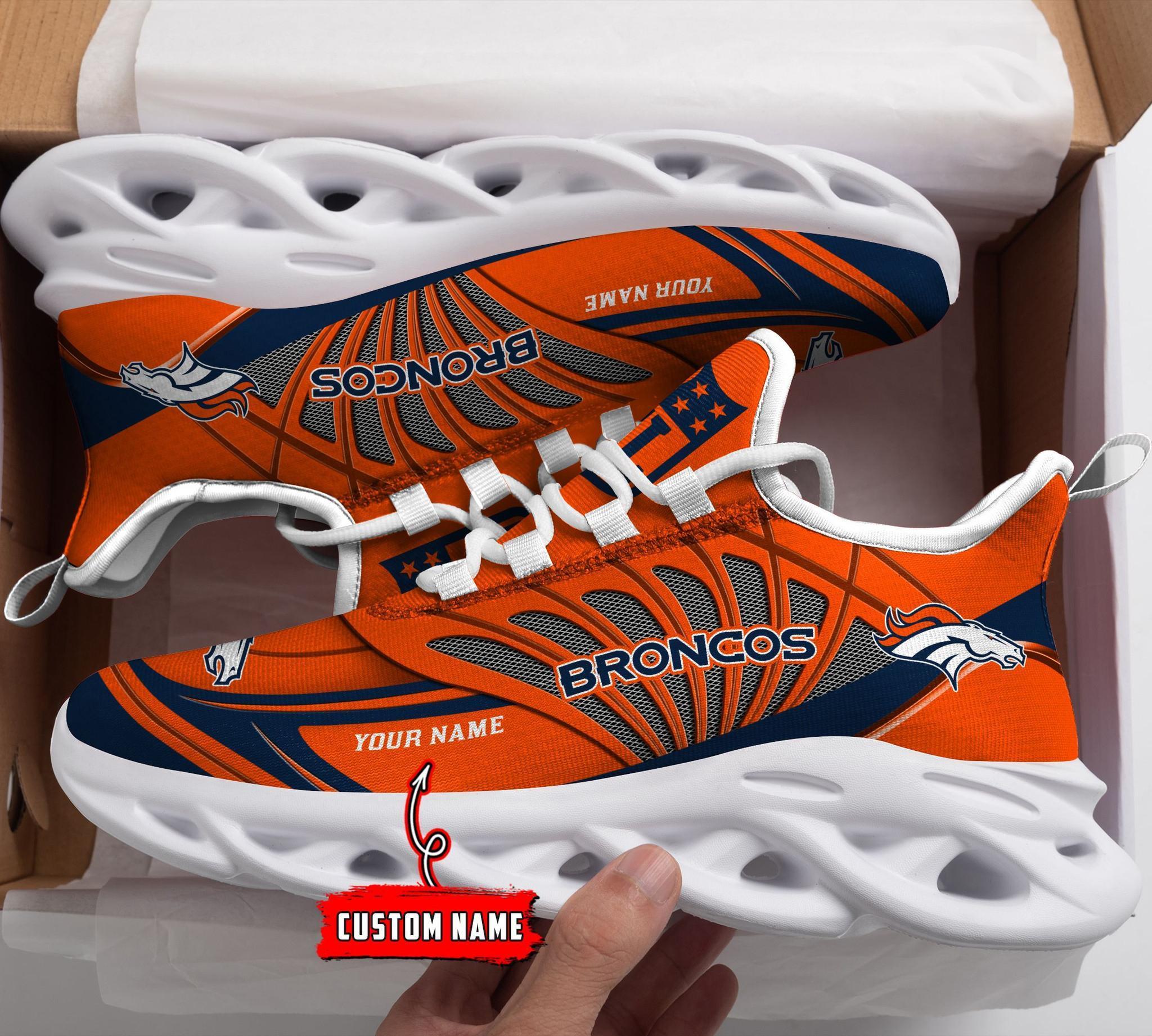 Ideafootwear Denver Broncos Max Soul Shoes Sneakers For Men And Women
