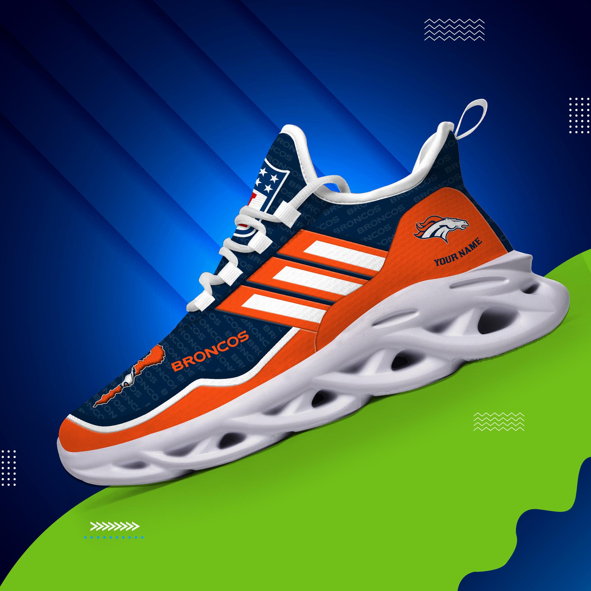 Ideafootwear Denver Broncos Max Soul Shoes Sneakers For Men And Women