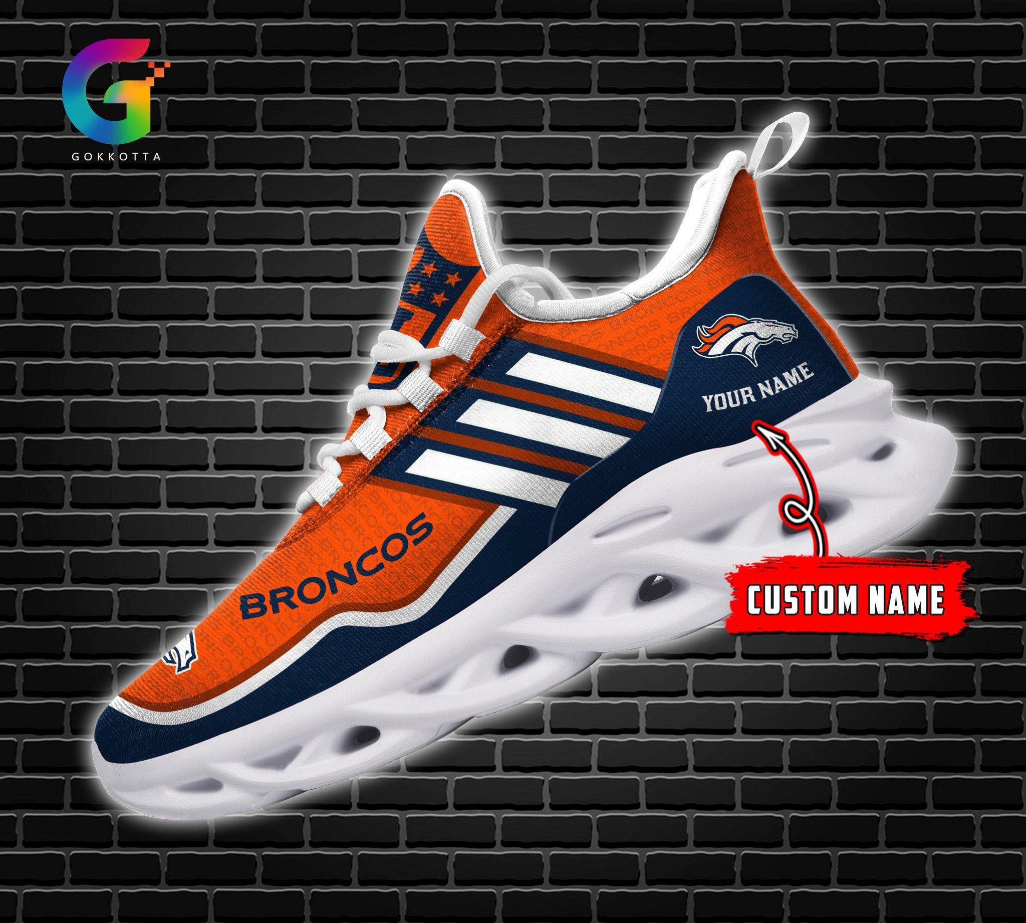 Ideafootwear Denver Broncos Max Soul Shoes Sneakers For Men And Women